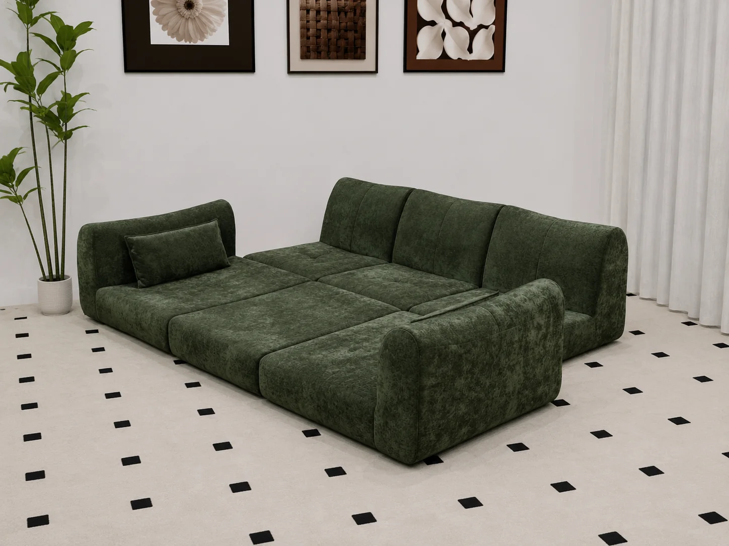 Lounge Soft Max — разложен в спальное место, CV Castle