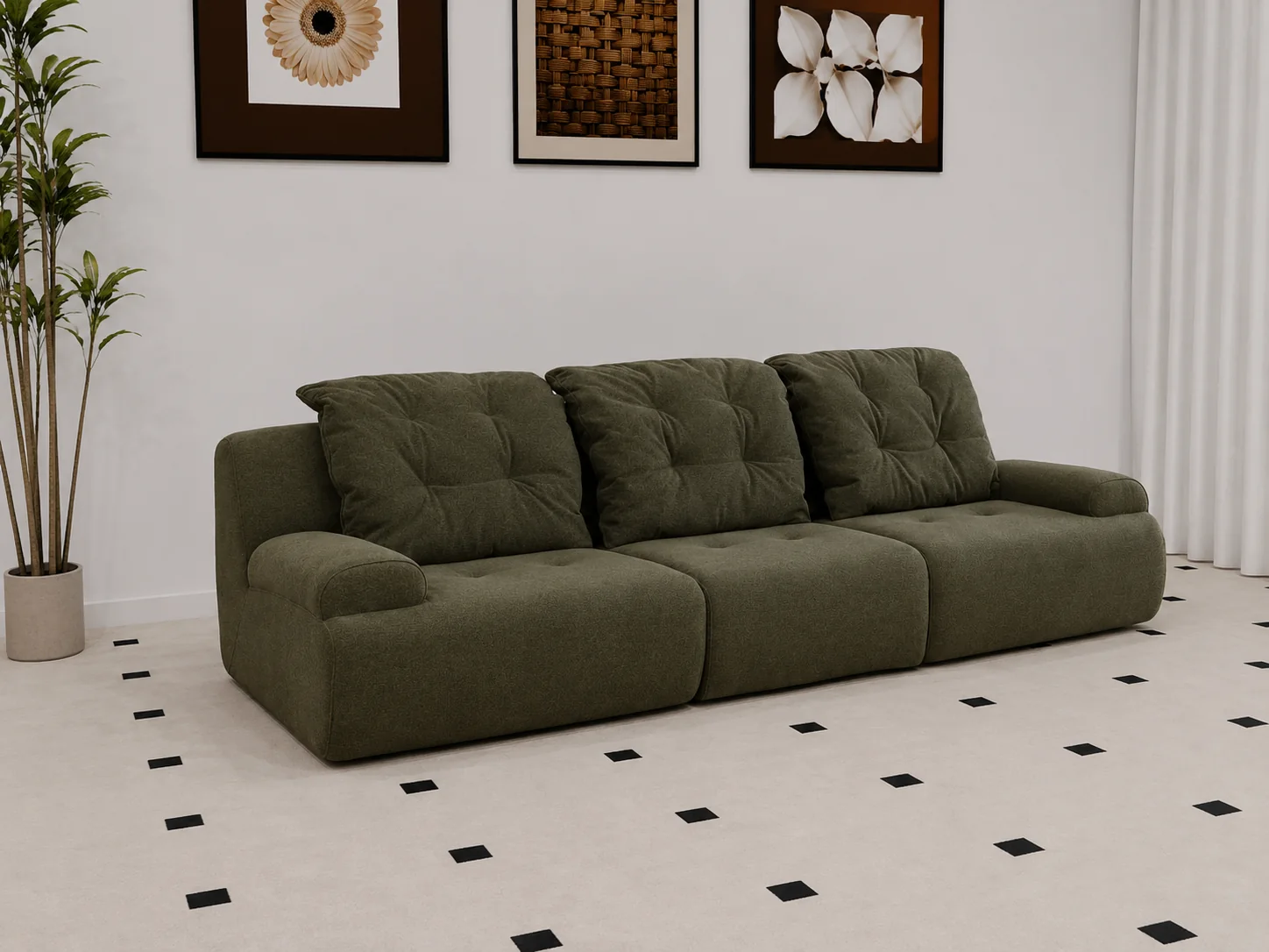 Soft Block XL — диваны, ракурс 2, CV Castle